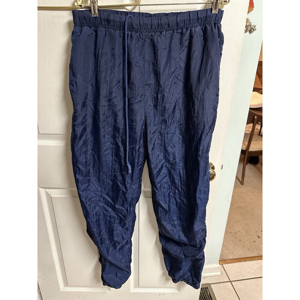 2 Pair Vnt Track Pants Nylon Joggers Aviat Sportif Zip Cuff 80s 90s Blass Med 34